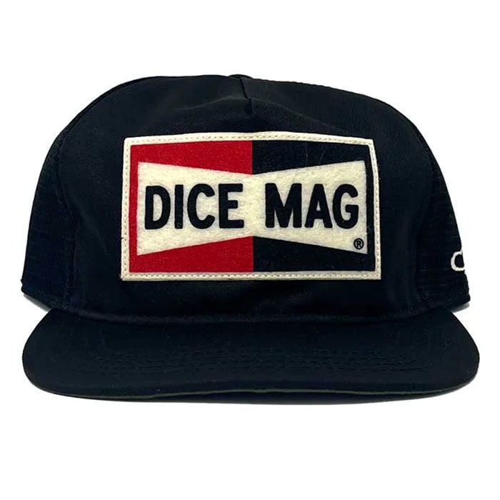 【THE AMPAL CREATIVE】Dice Magazine SPARK Black Trucker - Snapback