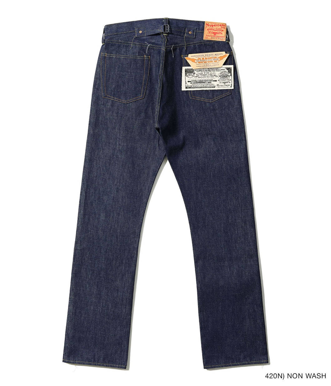 【SUGAR CANE/シュガーケーン】SUGAR CANE Super “Denim” Collectibles #05 14.25oz. BLUE DENIM WAIST OVERALLS “1942” MODEL