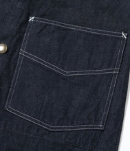 画像をギャラリービューアに読み込む, 【HEADLIGHT/ヘッドライト】9.5oz. SPECIAL WEAVE DENIM DOUBLE BREASTED COAT

