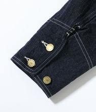 画像をギャラリービューアに読み込む, 【HEADLIGHT/ヘッドライト】9.5oz. SPECIAL WEAVE DENIM DOUBLE BREASTED COAT
