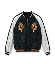 画像をギャラリービューアに読み込む, 【TAILOR TOYO/テーラー東洋】Mid 1950s Style Acetate Quilted Souvenir Jacket “WHITE TIGER” × “DUELLING DRAGONS”

