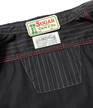 画像をギャラリービューアに読み込む, 【SUGAR CANE/シュガーケーン】FICTION ROMANCE 8.5oz. BLACK WABASH STRIPE WORK SHIRT
