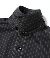 画像をギャラリービューアに読み込む, 【SUGAR CANE/シュガーケーン】FICTION ROMANCE 8.5oz. BLACK WABASH STRIPE WORK SHIRT
