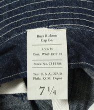 画像をギャラリービューアに読み込む, 【BUZZ RICKSON'S/バズリクソンズ】HAT, WORKING, DENIM
