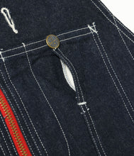 画像をギャラリービューアに読み込む, 【HEADLIGHT/ヘッドライト】11oz. BLUE DENIM LOW BACK OVERALLS

