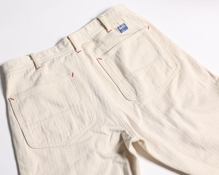 WESTRIDE/ウエストライド】 W&R W FLAP PANTS CREAM – Stroke Clothing