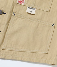 画像をギャラリービューアに読み込む, 【HEADLIGHT/ヘッドライト】 10oz. RANDOM HBT WORK VEST
