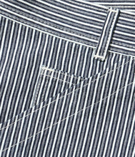 画像をギャラリービューアに読み込む, 【SUGAR CANE/シュガーケーン】FICTION ROMANCE 6oz. INDIGO STRIPE DOUBLE KNEE SHORTS

