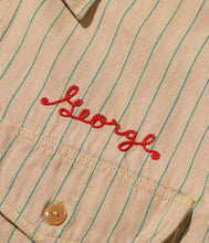 画像をギャラリービューアに読み込む, 【SUGAR CANE/シュガーケーン】COKE STRIPE WORK SHIRT with EMBROIDERED
