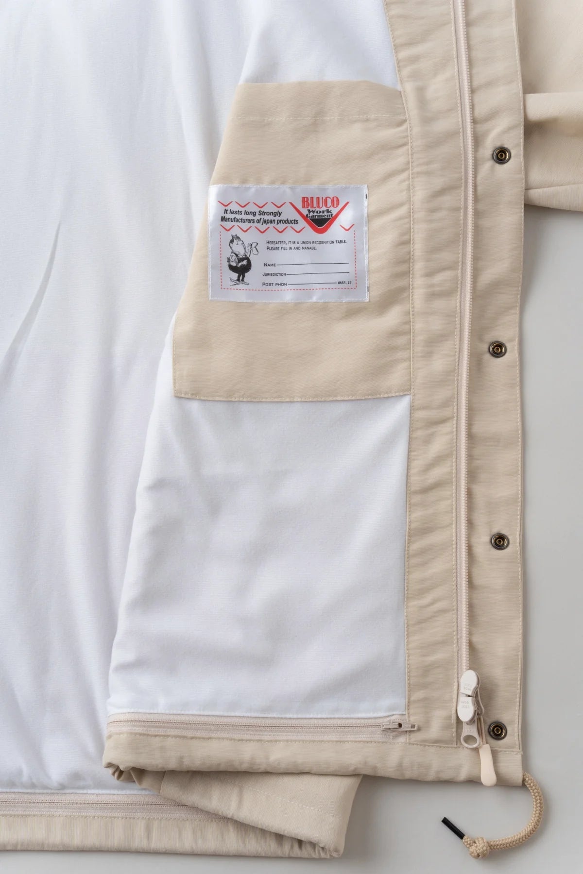 BLUCO/ブルコ】60/40 CHIN STRAP COACH JACKET – Stroke Clothing