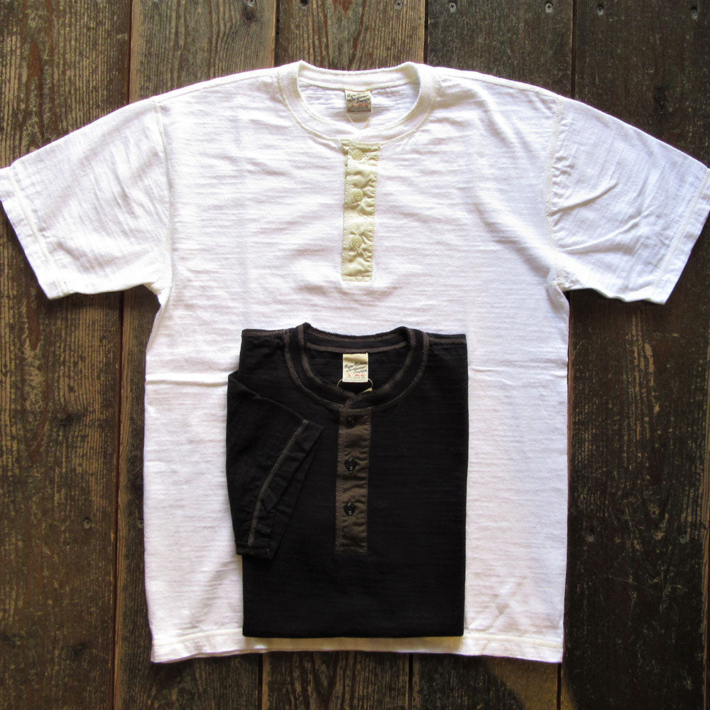 【BUZZ RICKSON'S/バズリクソンズ】SLUB YARN HENLEY NECK T-SHIRT