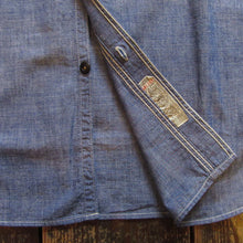 画像をギャラリービューアに読み込む, 【FREEWHEELERS/フリーホイーラーズ】 &quot;Neal&quot; SHIRT INDIGO CHAMBRAY
