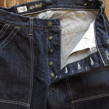 画像をギャラリービューアに読み込む, 【FREEWHEELERS/フリーホイーラーズ】“CHOPPER BUILDER” WORK TROUSERS 14oz INDIGO DENIM
