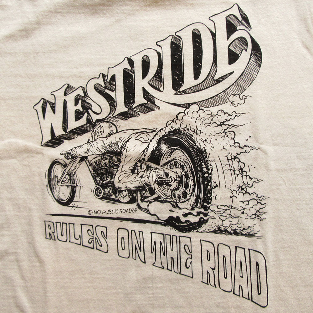 WESTRIDE/ウエストライド】VINTAGE FOOTBALL TEE-2: NO PUBLIC