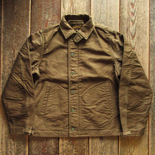 画像をギャラリービューアに読み込む, 【FREEWHEELERS/フリーホイーラーズ】“DECK WORKER JACKET” DARK KHAKI GREEN
