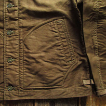 画像をギャラリービューアに読み込む, 【FREEWHEELERS/フリーホイーラーズ】“DECK WORKER JACKET” DARK KHAKI GREEN

