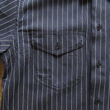 画像をギャラリービューアに読み込む, 【SUGAR CANE/シュガーケーン】COKE STRIPE WORK SHIRT with CHAIN EMBROIDERED
