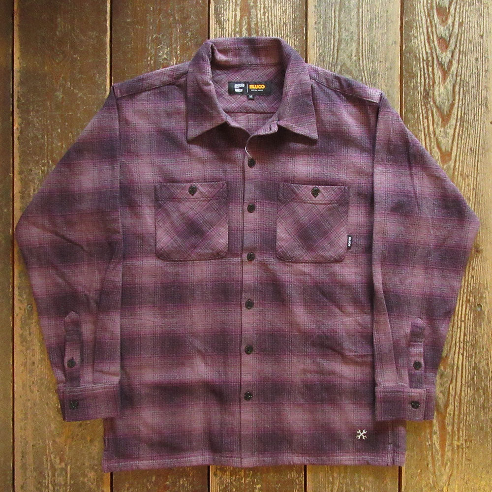 【BLUCO/ブルコ】OMBRE CHECK FLANNEL SHIRT