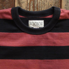 画像をギャラリービューアに読み込む, 【WESTRIDE/ウエストライド】HEAVY BORDER LONG TEE BLK/L.PINK
