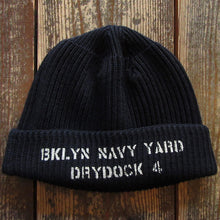 画像をギャラリービューアに読み込む, 【FREEWHEELERS/フリーホイーラーズ】“BKLYN NAVY YARD DRYDOCK #4” U.S. NAVY WATCH CAP
