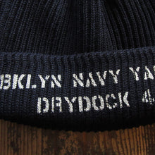 画像をギャラリービューアに読み込む, 【FREEWHEELERS/フリーホイーラーズ】“BKLYN NAVY YARD DRYDOCK #4” U.S. NAVY WATCH CAP
