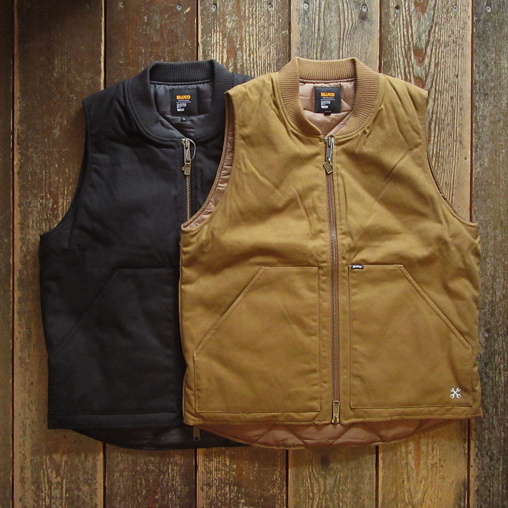 【BLUCO/ブルコ】RIB COLLAR DUCK VEST