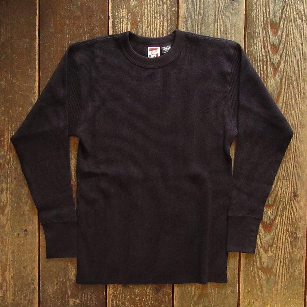 【FREEWHEELERS/フリーホイーラーズ】“CREW NECKED THERMAL” LONG SLEEVE SHIRT BLACK