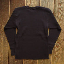画像をギャラリービューアに読み込む, 【FREEWHEELERS/フリーホイーラーズ】“CREW NECKED THERMAL” LONG SLEEVE SHIRT BLACK
