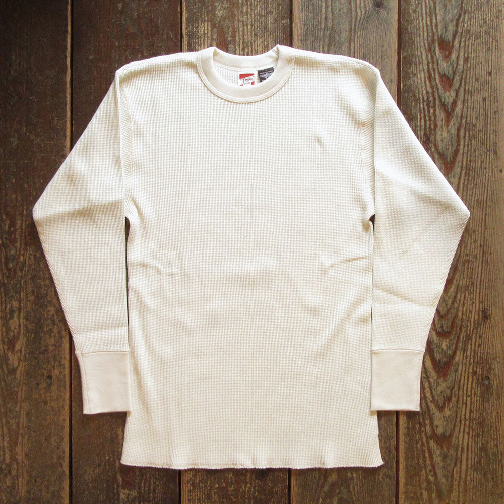 【FREEWHEELERS/フリーホイーラーズ】“CREW NECKED THERMAL” LONG SLEEVE SHIRT IVORY