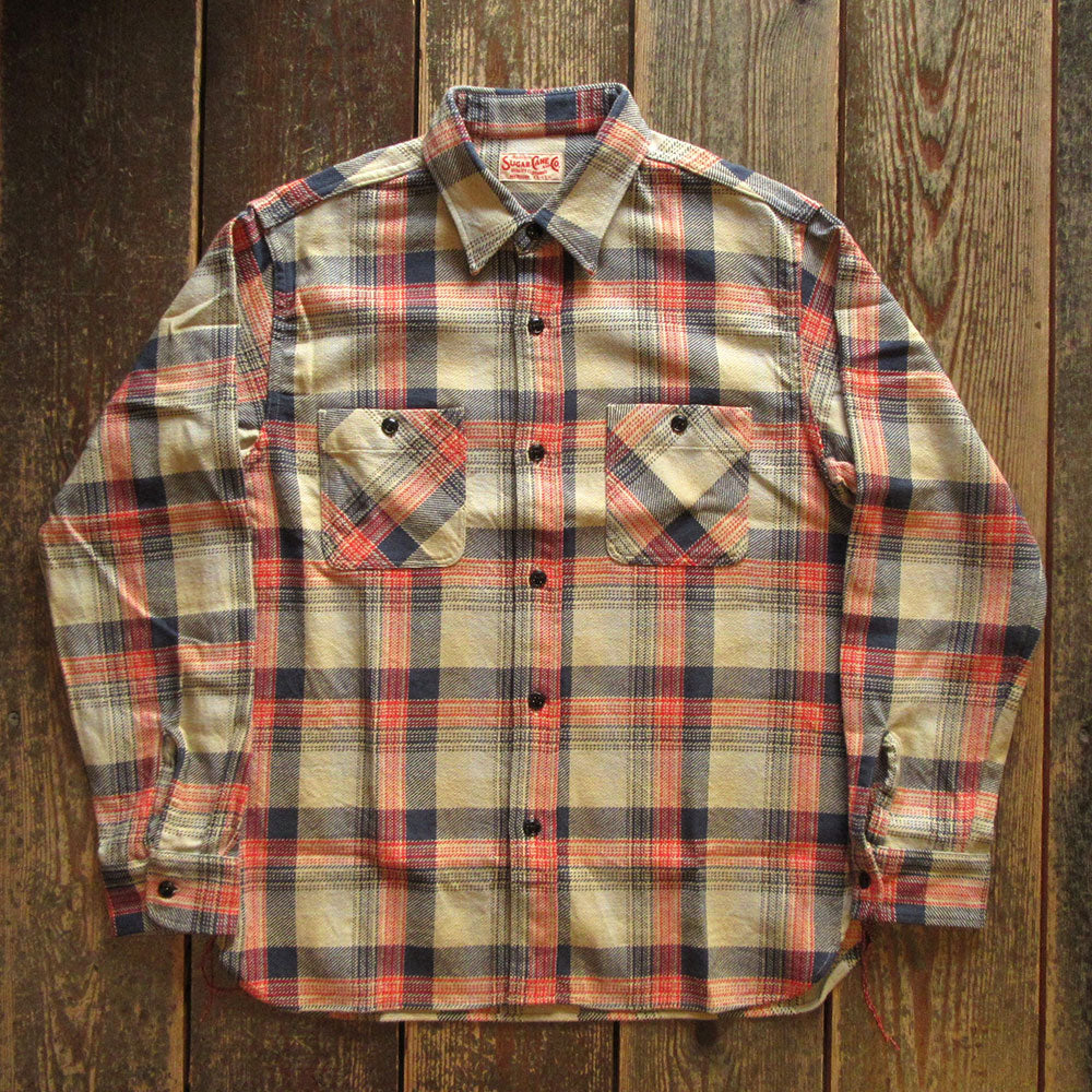 【SUGAR CANE/シュガーケーン】TWILL CHECK WORK SHIRT