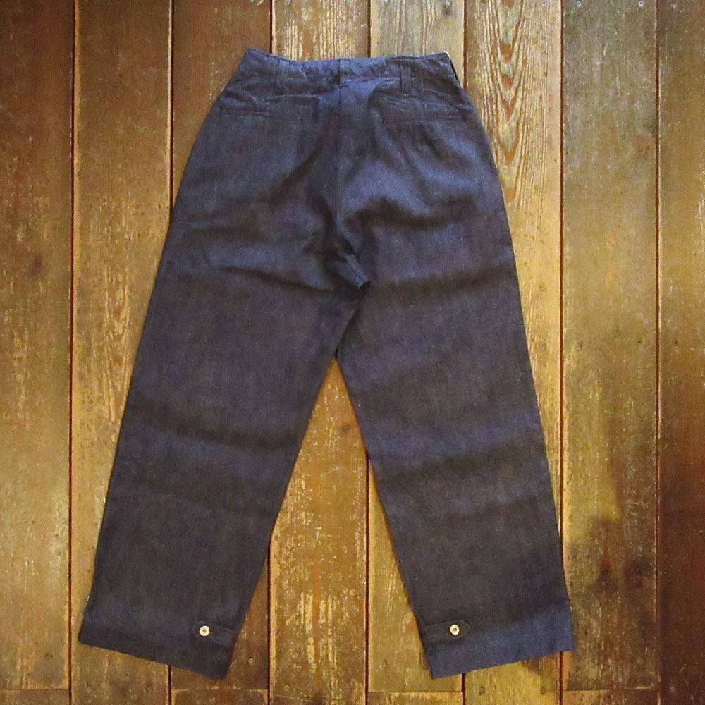 ダークデニム ボタン付きベスト BUZZ RICKSON'S/バズリクソンズ】TROUSERS, FIELD, Type M-1943 “DENIM