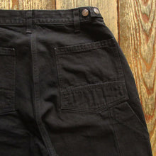 画像をギャラリービューアに読み込む, 【FREEWHEELERS/フリーホイーラーズ】“CHOPPER BUILDER” WORK TROUSERS YARN-DYED RUDE BLACK

