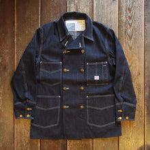 画像をギャラリービューアに読み込む, 【HEADLIGHT/ヘッドライト】9.5oz. SPECIAL WEAVE DENIM DOUBLE BREASTED COAT
