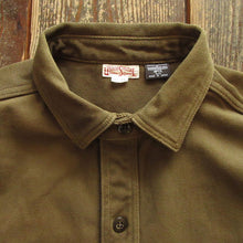 画像をギャラリービューアに読み込む, 【FREEWHEELERS/フリーホイーラーズ】“Gemsa” WORK SHIRT KHAKI OLIVE
