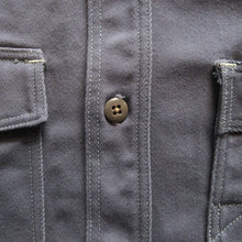 画像をギャラリービューアに読み込む, 【FREEWHEELERS/フリーホイーラーズ】“Gemsa” WORK SHIRT STEEL GRAY

