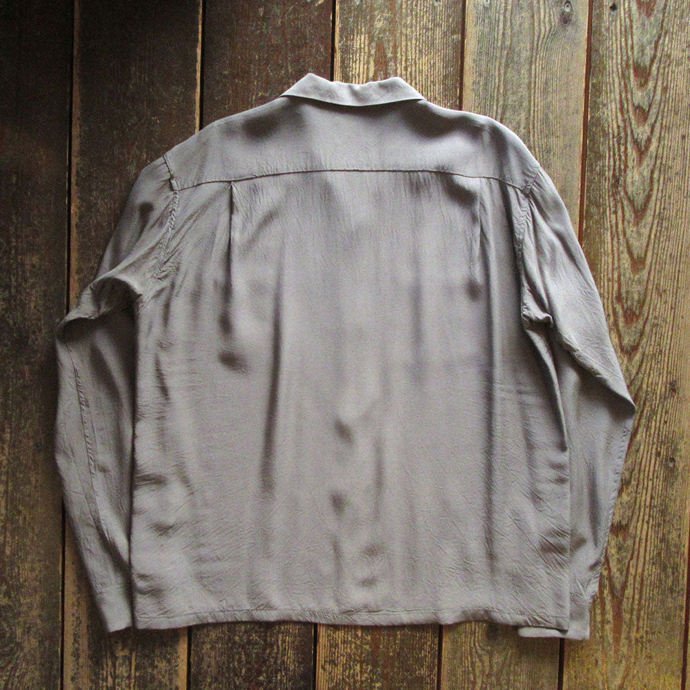 STYLE EYES/スタイルアイズ】PLAIN WEAVE RAYON BOWLING L/S SHIRT