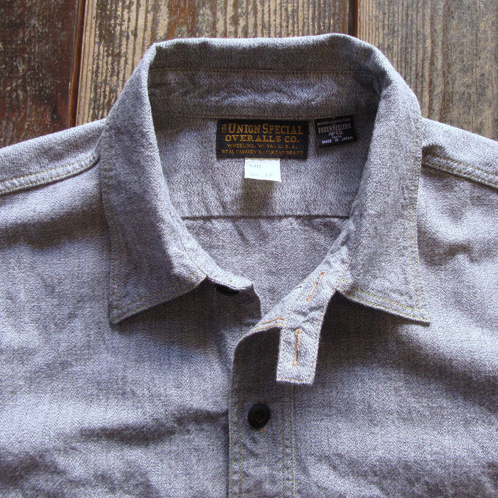 FREEWHEELERS/フリーホイーラーズ】“Neal” SHIRT WHITE PEPPER