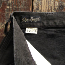 画像をギャラリービューアに読み込む, 【FREEWHEELERS/フリーホイーラーズ】“BAKERSFIELD” CUT-LENGTH TROUSERS YARN-DYED INK BLACK
