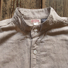 画像をギャラリービューアに読み込む, 【FREEWHEELERS/フリーホイーラーズ】“THE SKIPPER” THREE-QUARTER SLEEVE YARN-DYED DARK BEIGE × YARN-DYED BLACK
