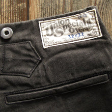 画像をギャラリービューアに読み込む, 【FREEWHEELERS/フリーホイーラーズ】“STEVEDORE” TROUSERS YARN-DYED INK BLACK
