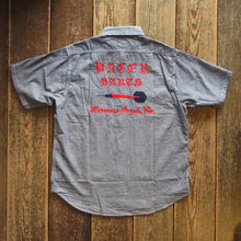 画像をギャラリービューアに読み込む, 【SUGAR CANE/シュガーケーン】CHAMBRAY WORK SHIRT with CHAIN EMBROIDERED
