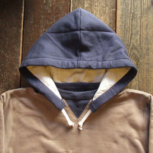 画像をギャラリービューアに読み込む, 【FREEWHEELERS/フリーホイーラーズ】“AFTER HOOD SWEAT SHIRT SET-IN SLEEVE” DOUBLE FACE  MEDIUM GRAY ｘ OLD NAVY ｘ DRY CREAM
