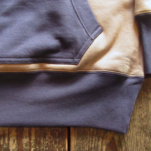 画像をギャラリービューアに読み込む, 【FREEWHEELERS/フリーホイーラーズ】“AFTER HOOD SWEAT SHIRT SET-IN SLEEVE” DOUBLE FACE  MEDIUM GRAY ｘ OLD NAVY ｘ DRY CREAM
