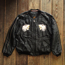 画像をギャラリービューアに読み込む, 【TAILOR TOYO/テーラー東洋】Mid 1950s Style Acetate Quilted Souvenir Jacket “WHITE TIGER” × “DUELLING DRAGONS”
