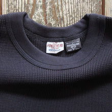 画像をギャラリービューアに読み込む, 【FREEWHEELERSフリーホイーラーズ】“CREW NECKED THERMAL” LONG SLEEVE SHIRT  BLACK
