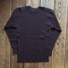 画像をギャラリービューアに読み込む, 【FREEWHEELERSフリーホイーラーズ】“CREW NECKED THERMAL” LONG SLEEVE SHIRT  BLACK
