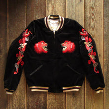 画像をギャラリービューアに読み込む, 【TAILOR TOYO/テーラー東洋】Mid 1950s Style Velveteen Souvenir Jacket “RED TIGER” × “LANDSCAPE”
