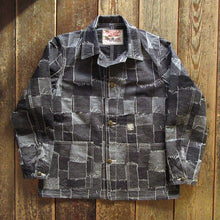 画像をギャラリービューアに読み込む, 【SUGAR CANE/シュガーケーン】FICTION ROMANCE 9.5oz. PATCHWORK DENIM WORK COAT
