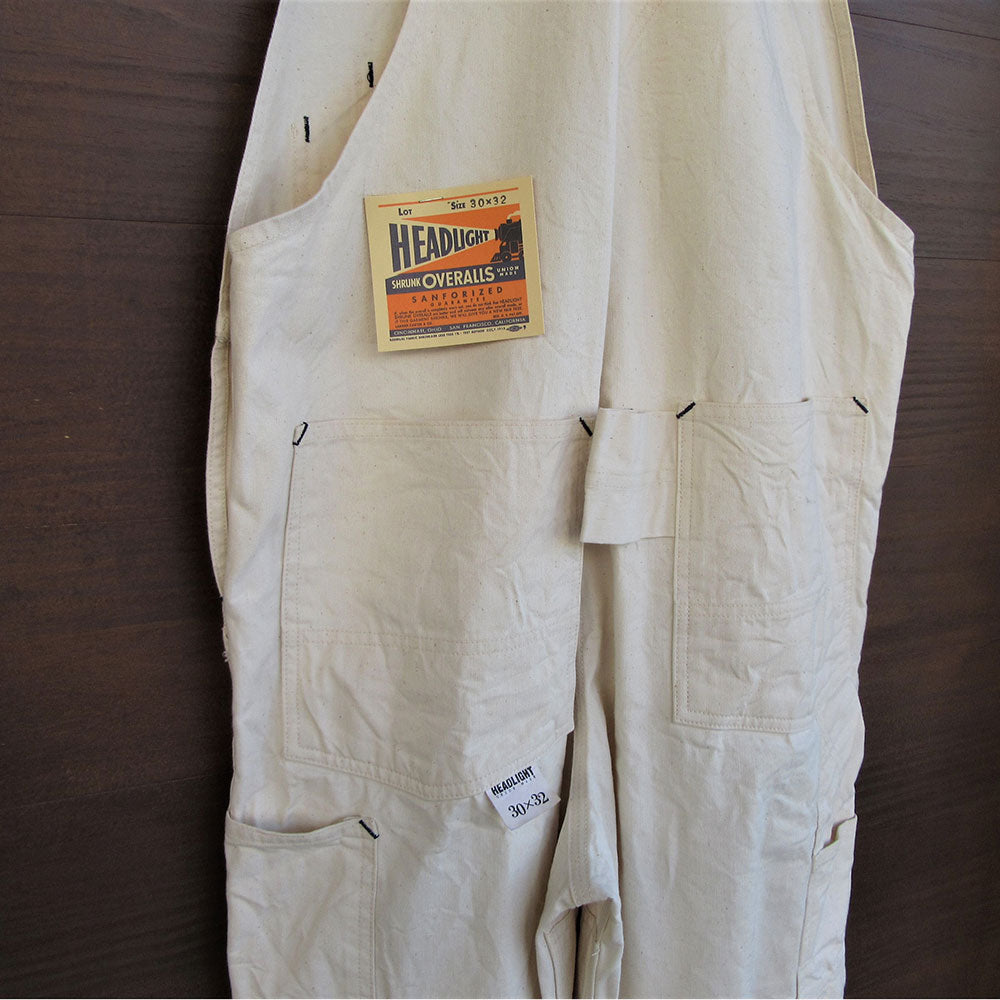 HEADLIGHT/ヘッドライト】9oz. WHITE BOAT SAIL DRILL OVERALLS