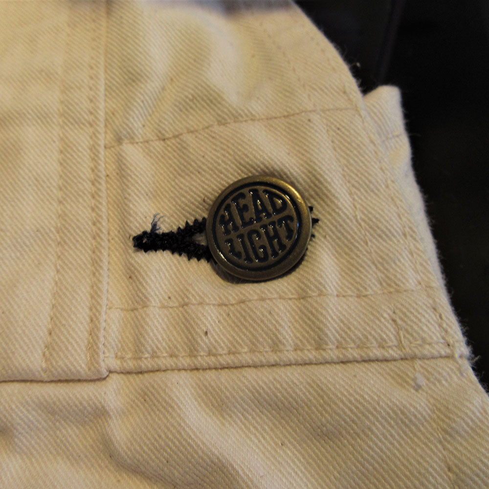 HEADLIGHT/ヘッドライト】9oz. WHITE BOAT SAIL DRILL OVERALLS